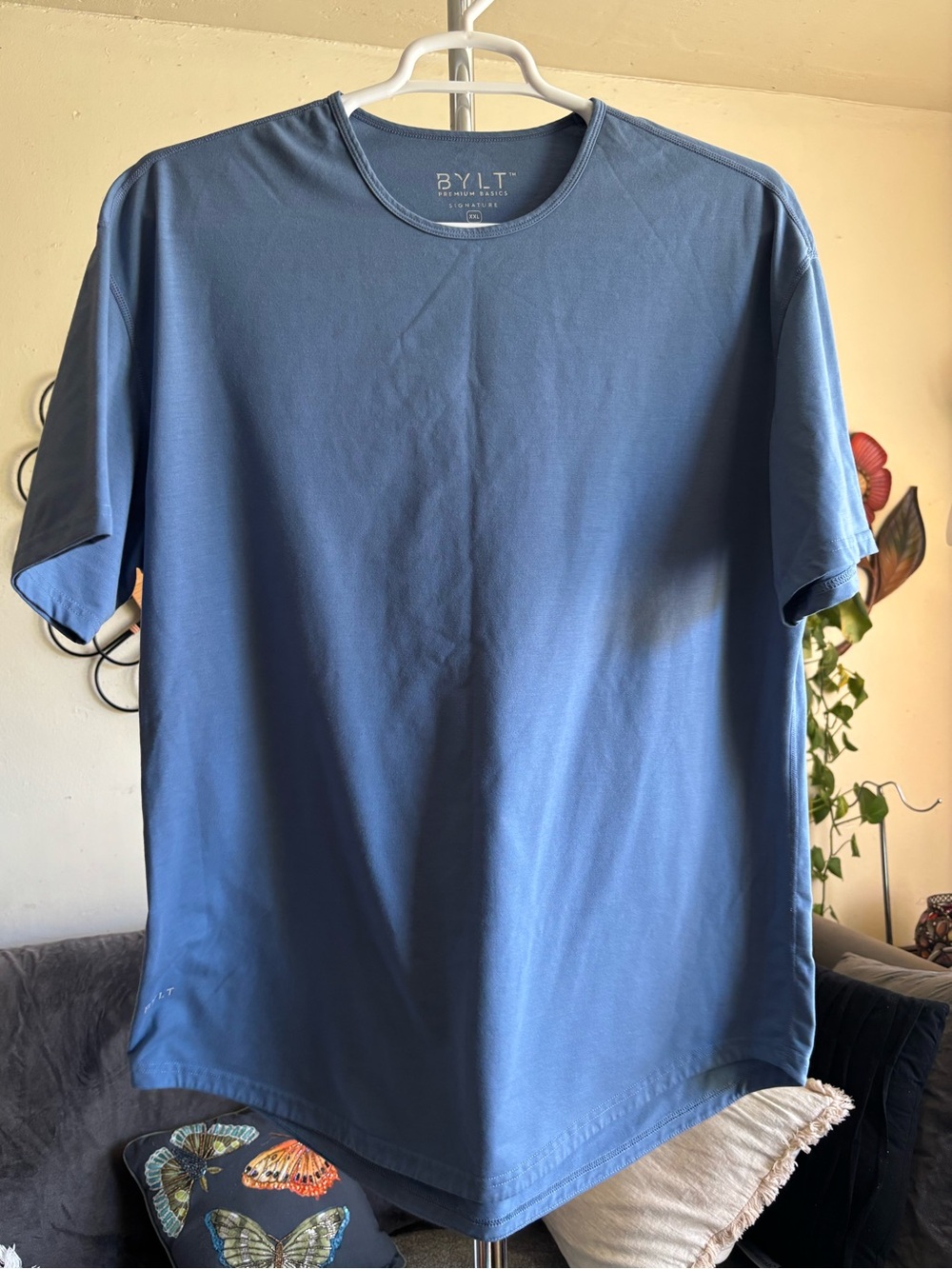 BYLT Premium Basics Signature Crewneck T Shirt Light Blue XXL